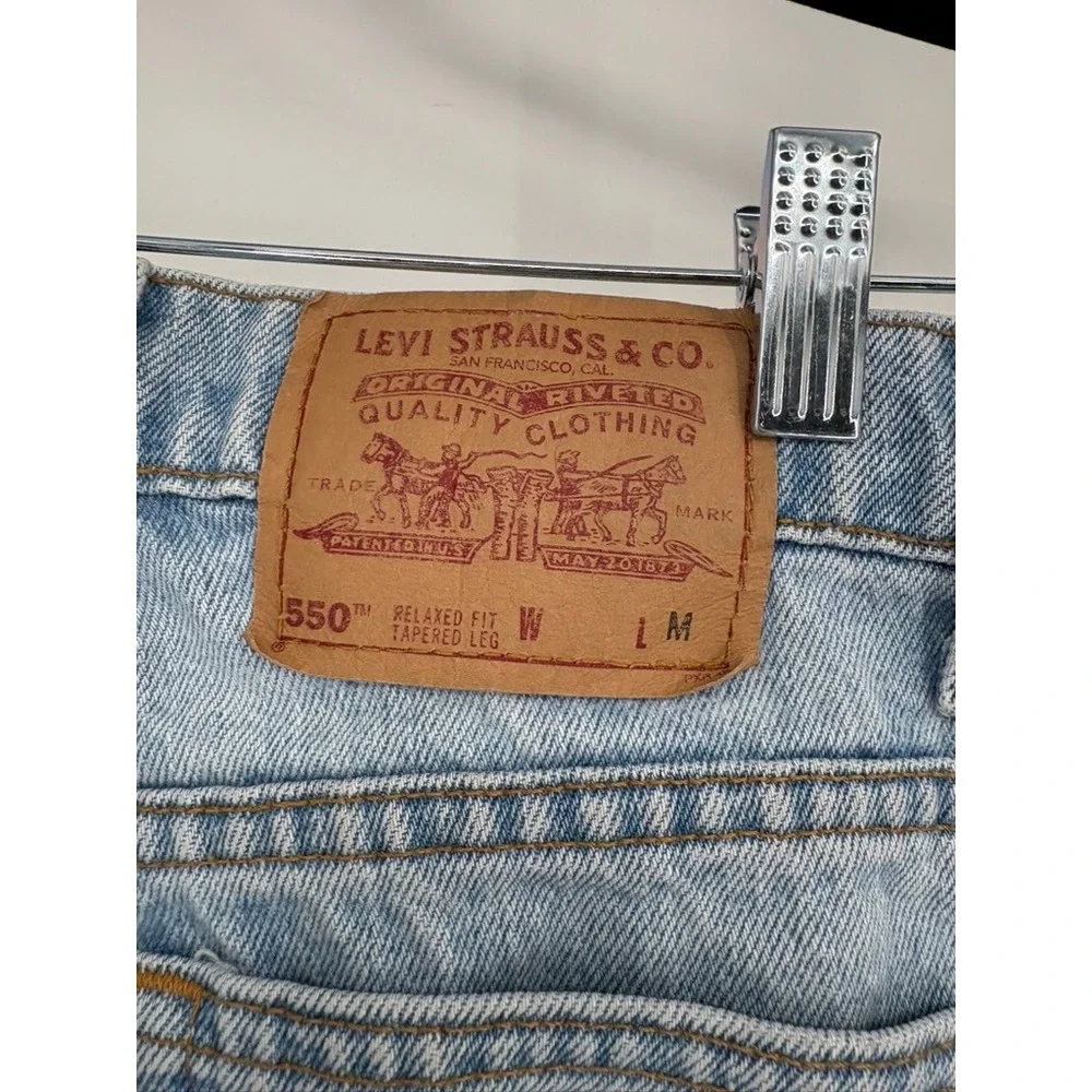 Levi's Jeans Women 10 Light 550 Relaxed‎ Fit Tapered Leg High Rise Vintage USA
